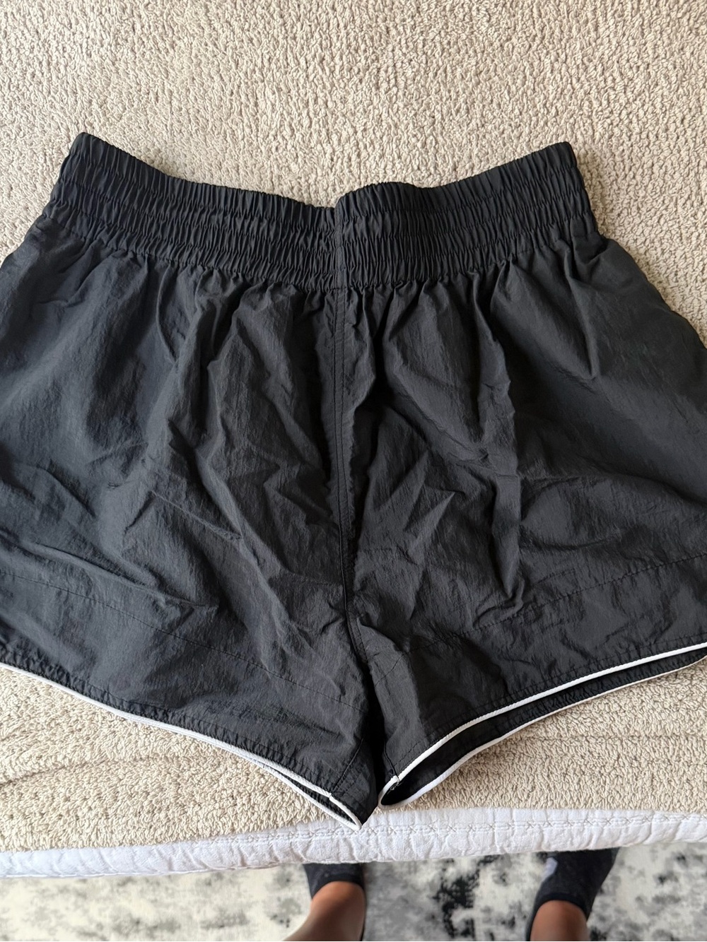 BDG Black Athletic Shorts with White Trim